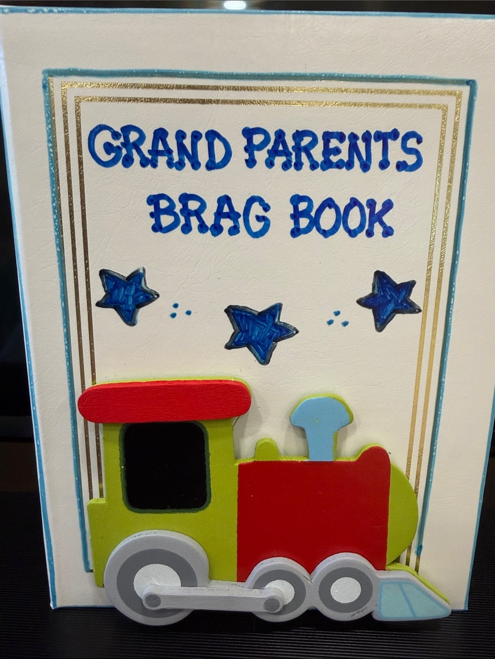 BNWT HANDMADE GRANDPARENTS BRAG BOOK 4 x 6  100 PHOTOS PHOTO ALBUM - Picture 2 of 6